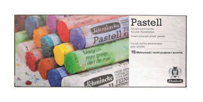 Εικόνα της Schmincke soft pastels cardboard, set 15 pastels