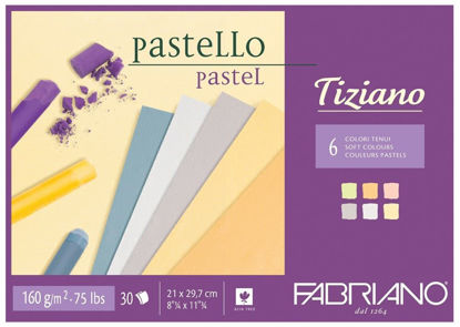 Εικόνα της Fabriano Tiziano μπλοκ 6 soft colors A4, 160gr