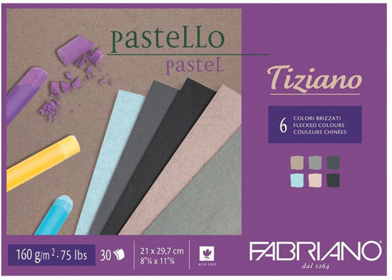 Εικόνα από Fabriano Tiziano μπλοκ 6 brizzati colors ,160gr