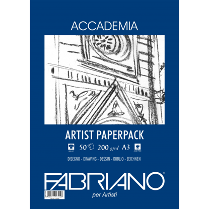 Εικόνα της Fabriano Accademia Artist Paperpack, 200gr