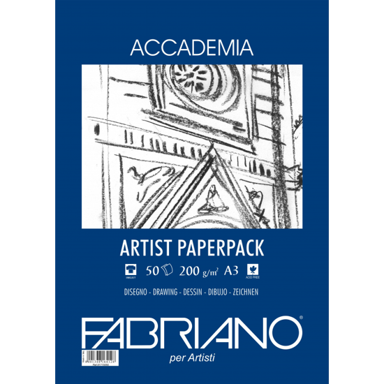Εικόνα από Fabriano Accademia Artist Paperpack, 200gr