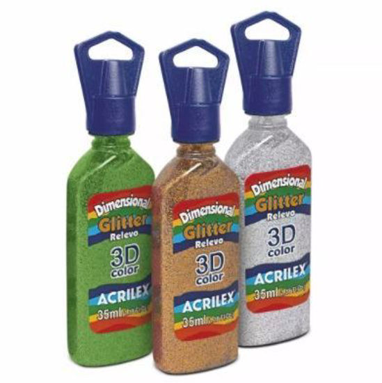 Εικόνα από Acrilex 3D colors glitter 35ml