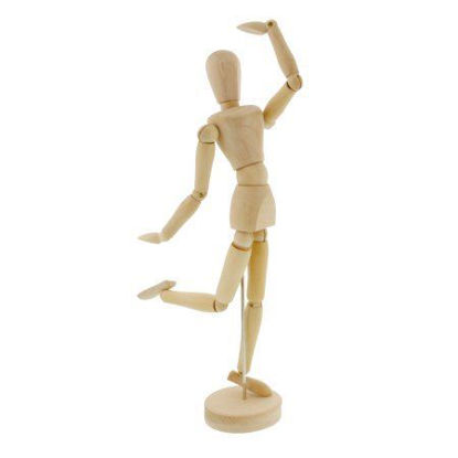 Picture of Manikin wooden  with  base 12''.