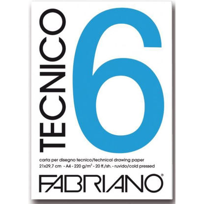 Εικόνα της Fabriano Tecnico 6 Ruvido Block (Rough) 220gr