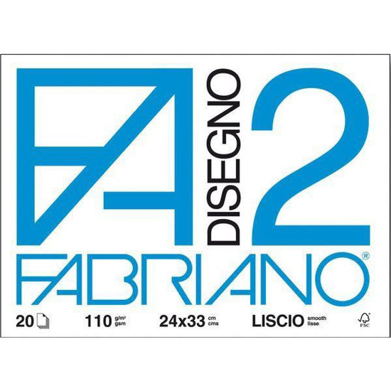 Εικόνα από Fabriano Disegno 2 Liscio μπλοκ 110gr
