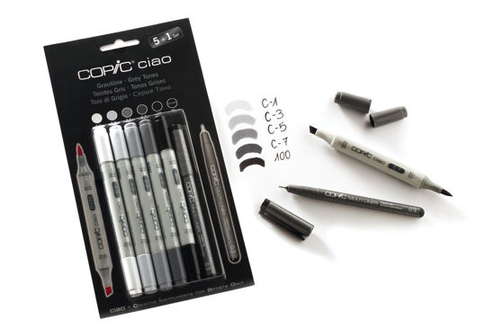 Εικόνα από COPIC ciao set 5+1 Grey Tones