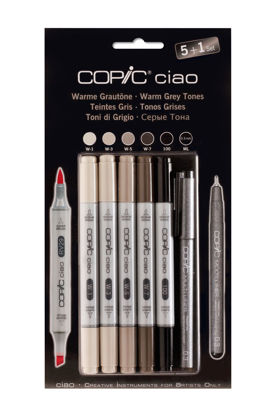 Εικόνα της COPIC ciao set 5+1 Warm Grey Tones