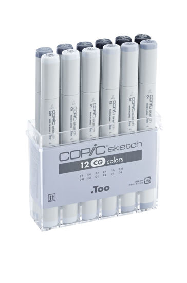 Εικόνα από COPIC sketch set 12 colours COOL GREY