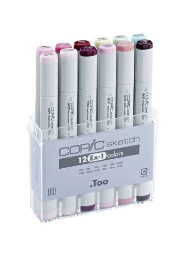 Picture of COPIC sketch set 12 colours EX-1