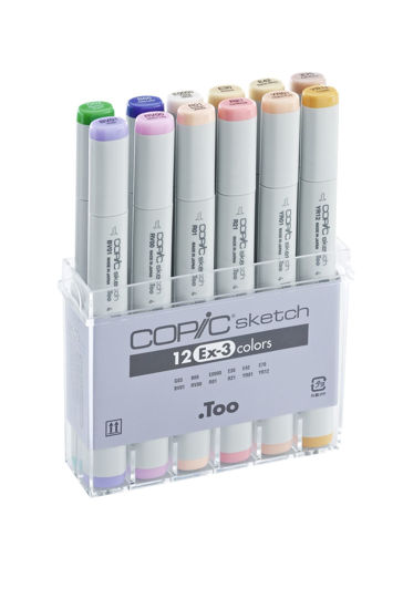 Εικόνα από COPIC sketch set 12 colours EX-3