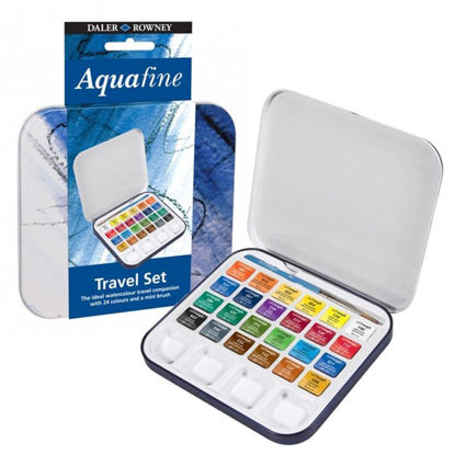 Εικόνα της Aquafine  Watercolour Set 24 Half Pan