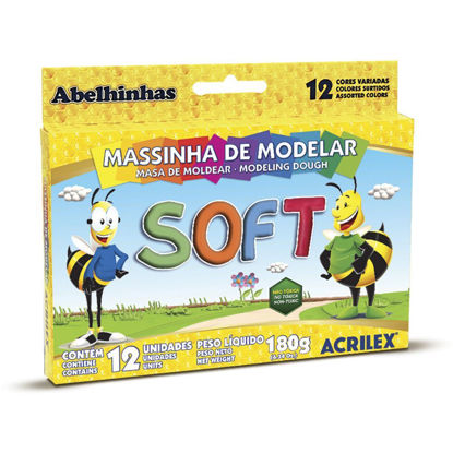 Εικόνα της Πλαστελίνη Acrilex Soft, 180 gr