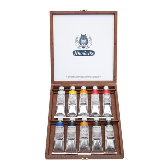 Εικόνα από MUSSINI® small wooden set with 10x 35 ml tubes