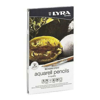 Picture of  LYRA  REMBRANDT ΑQUARELL COLOURED PENCIL SET METAL BOX 12 PCS