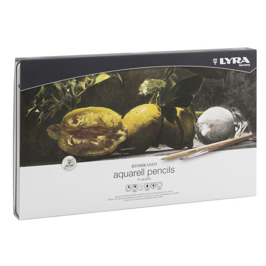 Picture of  LYRA  REMBRANDT ΑQUARELL COLOURED PENCIL SET METAL BOX 72 PCS