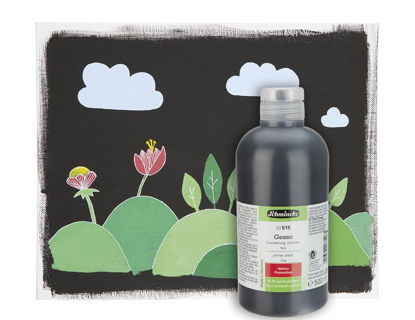 Εικόνα της Schmincke Acrylic Black Gesso, προετοιμασία επιφάνειας