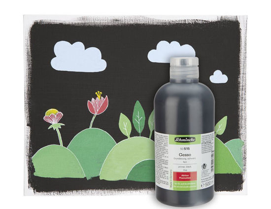 Εικόνα από Schmincke Acrylic Black Gesso, προετοιμασία επιφάνειας