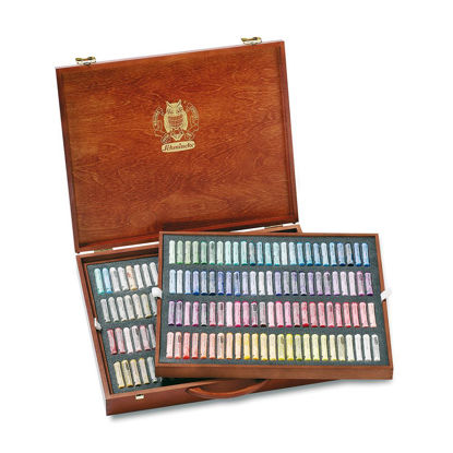 Εικόνα της Schmincke soft pastels wooden box, set 200 pastels