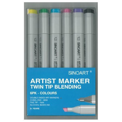 Εικόνα της Alcohol Based Artist Marker, basic colors