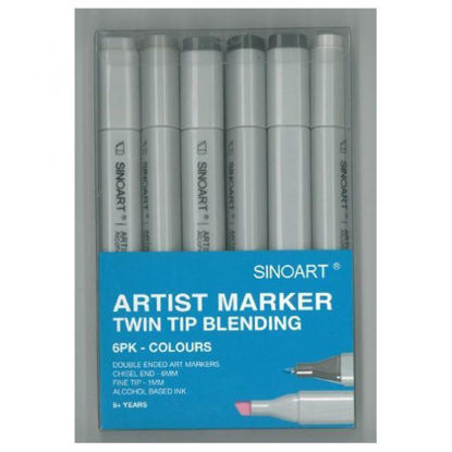 Εικόνα της Alcohol Based Artist Marker, grey colors