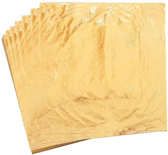 Εικόνα από Φύλλα Απομίμησης Χρυσού Μanetti, 16x16 cm
