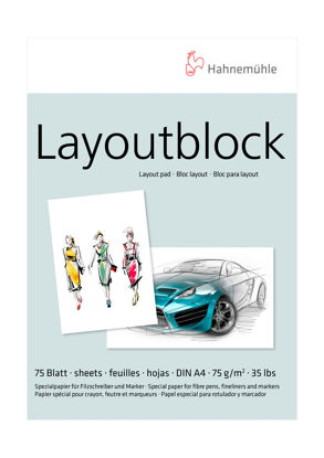 Εικόνα της Layoutblock Hahnemuhle 75gms, A4