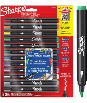 Εικόνα της Ακρυλικοί μαρκαδόροι Sharpie, σετ 12 τεμ.