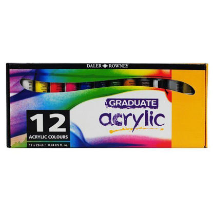 Εικόνα της Graduate acrylic colours Set 12x22ml
