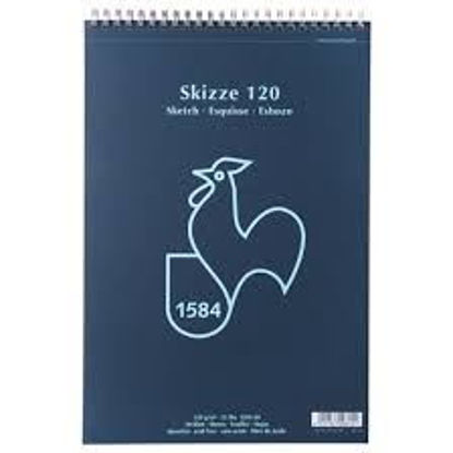 Εικόνα της Μπλοκ σπιράλ Skizze 120, 50 φύλλα, 120 gr, Α4
