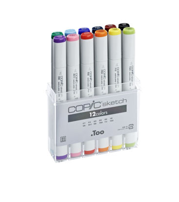 Picture of COPIC sketch set 12 colours