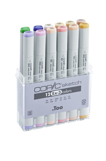 Picture of COPIC sketch set 12 colours EX-3