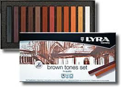 Picture of LYRA Soft pastel, Brown tones set 12 pcs.