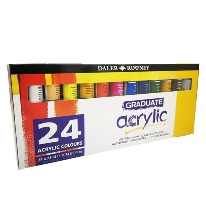 Εικόνα της Graduate acrylic colours Set 24 x 22ml