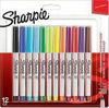 Picture of Sharpie Fine Permanent Marker Assorted Colours, Ultra Fine - Pack of 12  NOW 30% OFF