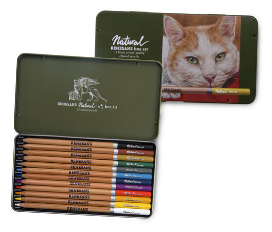 Picture of Color Pencils Natural Renesas, Set 12 pcs