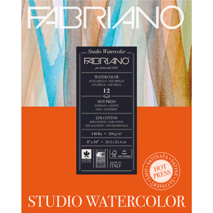Picture of Fabriano Watercolor STUDIO Hot Pressed block 300gr