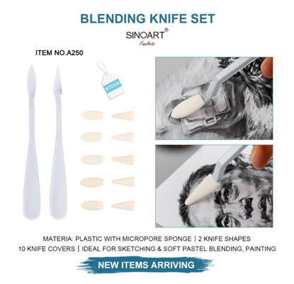 Picture of Blending knife set, 2 pcs + 10 knife covers